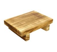 LRXIYODE Taburete de Madera Khaki para Dormitorio Diseño Ligero y Cómodo, Banco Multiusos Adecuado como Reposapiés o Escalón para Cama en Interiores