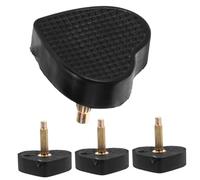 LRXIYODE Tapas De Talón En Forma De Corazón Para Tacones Altos Negras, Repuestos De Pinzas Núcleo Grueso y Fino, Accesorios Para Reparación De Zapatos De Mujer, Uso Práctico y Resistente