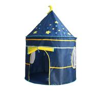 LRXIYODE Tienda de Campaña Infantil Azul Tipo Castillo de Poliéster Plegable para Interior y Actividades al Aire Libre Que Desarrolla la Creatividad Niños