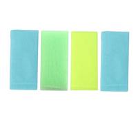 LRXIYODE Toallas Exfoliantes Cuerpo 4 Piezas Tamaño Largo Nylon Multiuso para Ducha Hombres y Mujeres Cuidado Corporal Limpieza Profunda Color Aleatorio