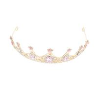 LRXIYODE Tocado Barroco para Mujer de Estilo Antiguo Accesorio de Cabello Brillante Gemas de Imitación para Bodas y Cumpleaños