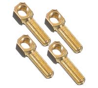 LRXIYODE Tornillo de Repuesto para Violín y Violonchelo, Accesorio Metálico Amarillo para Reparación de Bastones, Kit de 4 Piezas Compatible Violín y Viola, Accesorio para Instrumentos de Cuerda