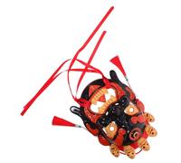 LRXIYODE Traditional Tibetan Opera Mask Hand-carved Painted Resin Ethnic Festival Mask Lightweight Chinese Role Play Supplies For Carnival And Cosplay