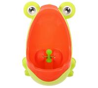 LRXIYODE Urinario para Niños Pequeños de Pie Diseño Rana Naranja Plástico Desmontable a Prueba de Derrames Montaje en Pared para Entrenamiento Baño Niños Bebés 1 Unidad