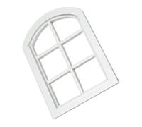 LRXIYODE Ventana Miniatura Blanca Cuadros para Casa de Muñecas Marco de Madera Realista Accesorio Decorativo DIY Reutilizable y Resistente para Decoración de Casas Miniatura