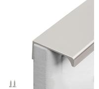 LRYELWA 1 Pcs Manijas de Cocina Tiradores invisibles para Muebles,Manijas de Puertas de Armarios de Aleación de Aluminio,para Cajones de Gabinete,Dormitorio,con Tornillos (Length 1200mm,Light Gray)