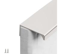 LRYELWA 1 Pcs Manijas de Cocina Tiradores invisibles para Muebles,Manijas de Puertas de Armarios de Aleación de Aluminio,para Cajones de Gabinete,Dormitorio,con Tornillos (Length 800mm,White Gray)