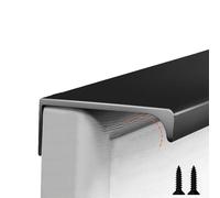 LRYELWA 1 Pcs Manijas de Cocina Tiradores invisibles para Muebles,Manijas de Puertas de Armarios de Aleación de Aluminio,para Cajones de Gabinete,Dormitorio,con Tornillos (Length 200mm,Black)