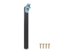 LRYELWA 1x Patas de Mesa Plegables Pies de Soporte para Muebles,Piernas de Mesa Baja Abatibles,Bisagras Autoblocantes,para Mesa para Colgar En La Pared,Desayunadores,con Tornillos (55cm,Negro)
