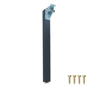 LRYELWA 1x Patas de Mesa Plegables Pies de Soporte para Muebles,Piernas de Mesa Baja Abatibles,Bisagras Autoblocantes,para Mesa para Colgar En La Pared,Desayunadores,con Tornillos (65cm,Gris)