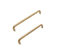 LRYELWA 2 Pzs Tirador de Puerta para Muebles,Manija de Cocina de Gabinete,Tiradores y Pomos de Puertas de Armario,Perillas para Cajones,Cómodas,con Tornillos (Centro de Agujero 160mm,Oro)
