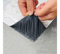 LRYELWA Cinta de Asfáltica Impermeable Autoadhesiva,Cinta Selladora de Aluminio,Cinta de Reparación Para Fugas de Techo,Reparación De Grietas,Ruptura De Tuberías,Plata (1x3m)