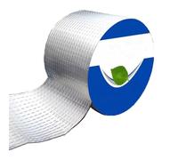 LRYELWA Cinta de Butilo Impermeable Autoadhesiva,Cinta Selladora de Papel de Aluminio para Diversas Superficies,Cinta de Reparación para Fugas de Techo,Grietas,Ruptura de Tuberías (50cm x 10m)