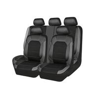 LRYQ 9 Piezas Juego De Fundas De Asiento para BMW E39 F10 E60 F30 E46 E36 X1 E84 E90 Serie 1, Funda De Asiento De Cuero PU Universal, Protector De Asiento De Coche Impermeable,C Grey