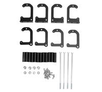 LS Coil Relocation Brackets Kit 551562 | D585 Coil Mounts for LS Swap LQ4 LQ9 / Frame Rails/Firewall | 8 Brackets & Hardware, Mirror Finish Aluminum (Black)