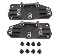 LS Engine Swap Mount Steel Engine Mount Adapter Plate with 2in Adjustment for BBC LS Series Gen III IV Engine 1997 2015 and Three Factory Engine Mount 1958 1972 High Strength