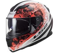 LS2 103205454XXS - Casco de moto Full Face FF320 Stream Evo unisex, blanco/naranja, XXS