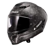 LS2 FF807 Dragon Carbon Forged, casco integral XS male Negro
