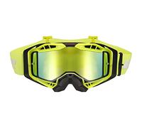 Gafas de motocross LS2 Aura PRO plexi iridium negro-amarillo