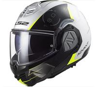 LS2, Casco modular moto ADVANT CODEX white black 06, L