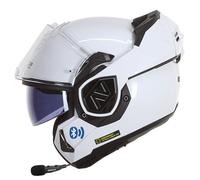 LS2 ADVANT FF906 Bluetooth Sena Intercom Integrado Blanco- Casco de Moto Modular P/J + Pinlock - Homologado ECE 22.06 (S)
