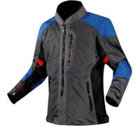 LS2 Alba, chaqueta textil mujer L female Gris Oscuro/Negro/Azul