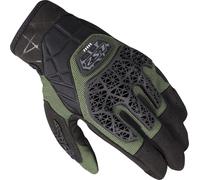 LS2 All Terrain II Guantes de moto, negro/verde, Talla L