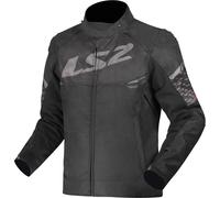 LS2 Apex, chaqueta textil impermeable 4XL male Negro/Gris Oscuro