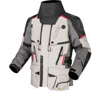 LS2 Apollo, chaqueta textil impermeable L male Gris Claro/Gris/Negro/Rojo