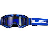 LS2 Aura Enduro Series MX Gafas de motocross con lente Pinlock, gafas de motocross, gafas de enduro, negro y azul, transparente