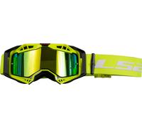 LS2 Aura Pro Gafas de motocross, Amarillo neón