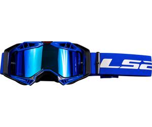LS2 Aura Pro Gafas de motocross, Azul