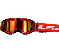 LS2 Aura Pro Gafas de motocross, rojo