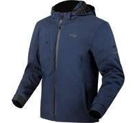 LS2 Bolton Chaqueta textil de moto impermeable, Azul, Talla XL