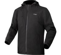 LS2 Bolton Chaqueta textil de moto impermeable, negro, Talla XL