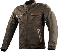 LS2 Bullet Chaqueta textil de moto impermeable, marrón, Talla S