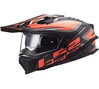 LS2, casco cross moto Explorer Alter mat black fluo orange, XL
