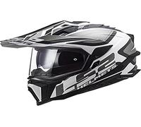 LS2, casco cross moto Explorer Alter mat black white, M