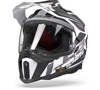 LS2, casco cross moto Explorer Alter mat black white, S