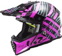 LS2, Casco cross moto Fast evo verve black fluo pink, XXXL