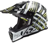 LS2, Casco cross moto Fast evo verve black white, XXS