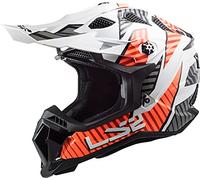 LS2, casco cross moto Subverter Astro white orange, XXL