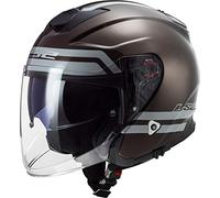 LS2 Casco de moto OF521 Infínit HYPER WOOD, madera, XS