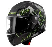 LS2, Casco de Motocicleta Integral Rapid II Piratas Matt Titanium, XS
