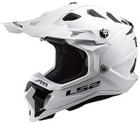 LS2 MX700 Subverter Evo II Solid Casco de motocross, blanco, tamaño XS