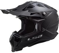 LS2 MX700 Subverter Evo II Solid Casco de motocross, negro, tamaño M para Hombres