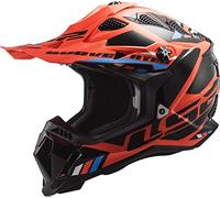 LS2 casco de motocross Subverter Stomp naranja negro 06 M