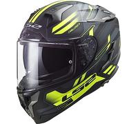 LS2, Casco integral moto Challenger Spin cobalt yellow, XXXL