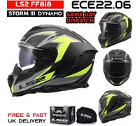 LS2 Casco integral moto FF818 STORM III Dynamo Casco de turismo con doble visera
