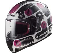 LS2, Casco integral moto RAPID brick black pink, XL